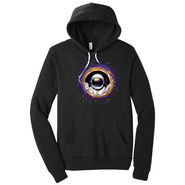 Black Hole Astronaut - Unisex Premium Fleece Hooded Sweatshirt Thumbnail