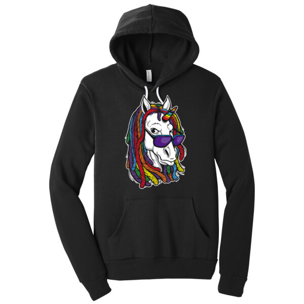 Hippie Unicorn - Unisex Premium Fleece Hooded Sweatshirt Thumbnail