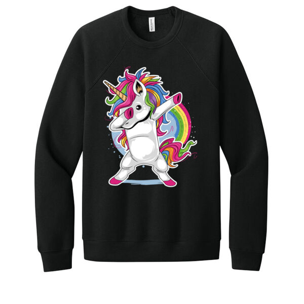 Dabbing Unicorn - Unisex Premium Fleece Crew Sweatshirt Thumbnail