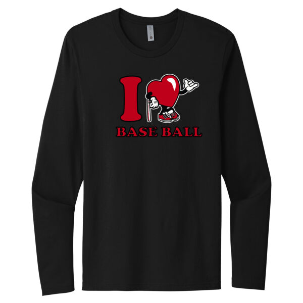 I Love Baseball - Unisex Premium Cotton Long Sleeve T-Shirt Thumbnail