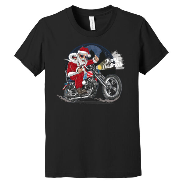 Biker Santa - Youth Jersey Short Sleeve Tee Thumbnail