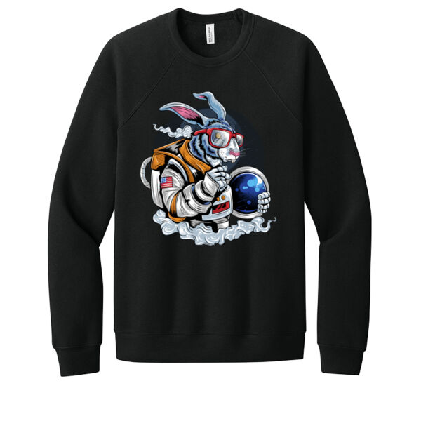 Rabbit Astronaut - Unisex Premium Fleece Crew Sweatshirt Thumbnail