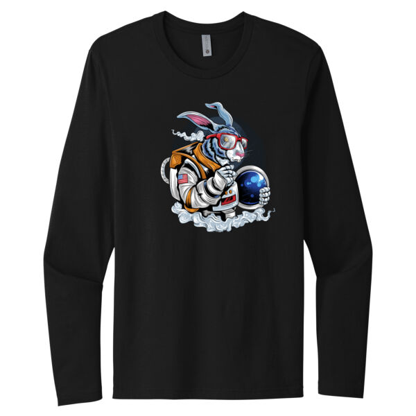Rabbit Astronaut - Unisex Premium Cotton Long Sleeve T-Shirt Thumbnail