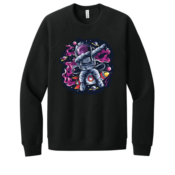 Dabbing Astronaut - Unisex Premium Fleece Crew Sweatshirt Thumbnail