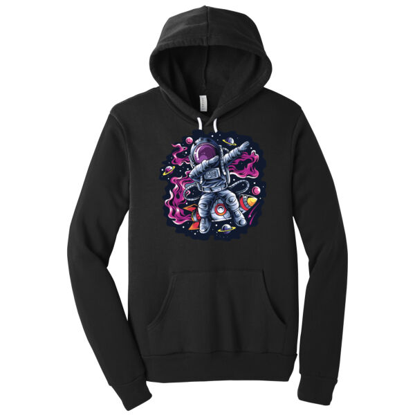 Dabbing Astronaut - Unisex Premium Fleece Hooded Sweatshirt Thumbnail