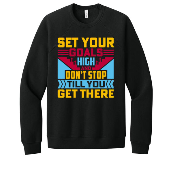Set Goals - Unisex Premium Fleece Crew Sweatshirt Thumbnail