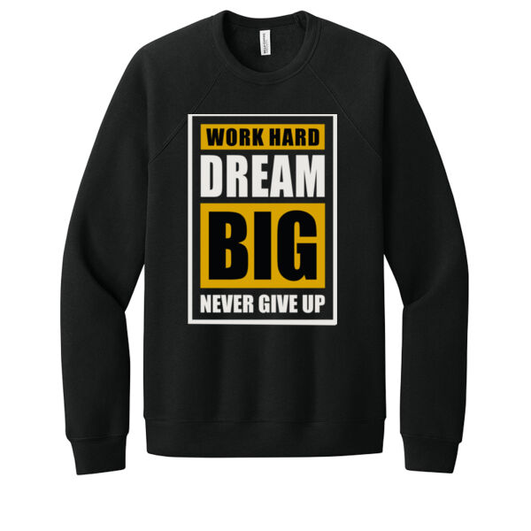Work Hard - Unisex Premium Fleece Crew Sweatshirt Thumbnail