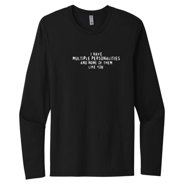 Multiple Personalities - Unisex Premium Cotton Long Sleeve T-Shirt Thumbnail