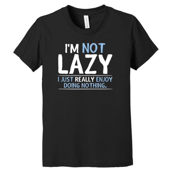 I'm Not Lazy - Youth Jersey Short Sleeve Tee Thumbnail