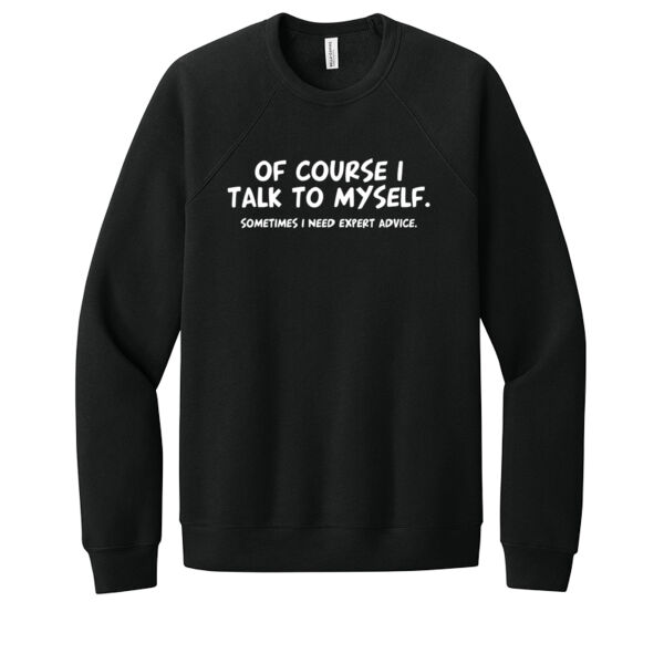 Talk To Myself - Unisex Premium Fleece Crew Sweatshirt Thumbnail