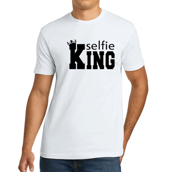 Selfie King - Unisex Premium Cotton T-Shirt Thumbnail