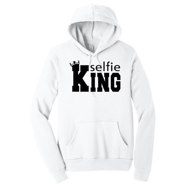 Selfie King - Unisex Premium Fleece Hooded Sweatshirt Thumbnail