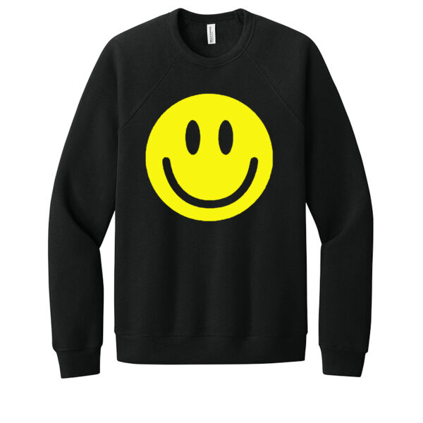 Smiley Face - Unisex Premium Fleece Crew Sweatshirt Thumbnail
