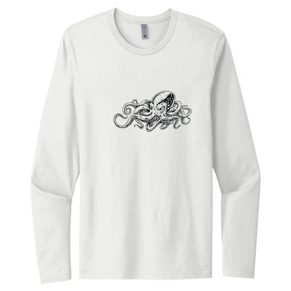Octopus - Unisex Premium Cotton Long Sleeve T-Shirt Thumbnail