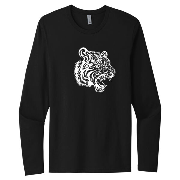 Tiger White - Unisex Premium Cotton Long Sleeve T-Shirt Thumbnail