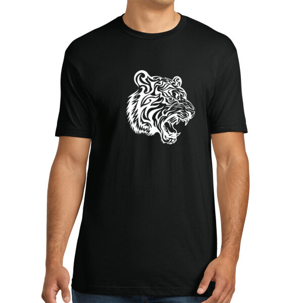 Tiger White - Unisex Premium Cotton T-Shirt Thumbnail