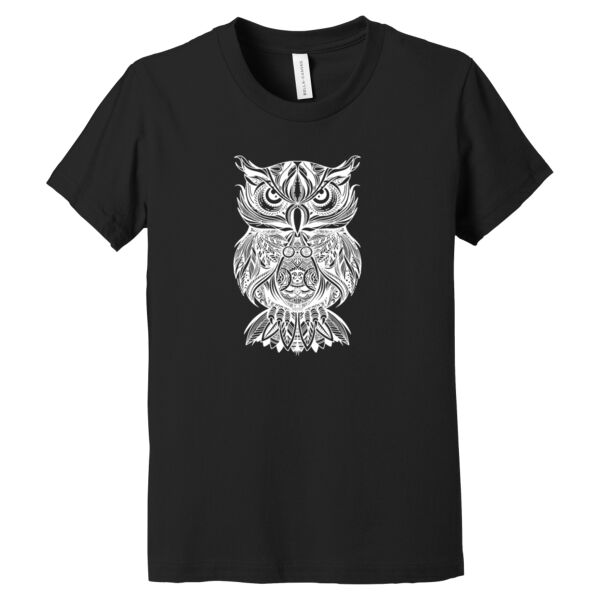 Owl White - Youth Jersey Short Sleeve Tee Thumbnail