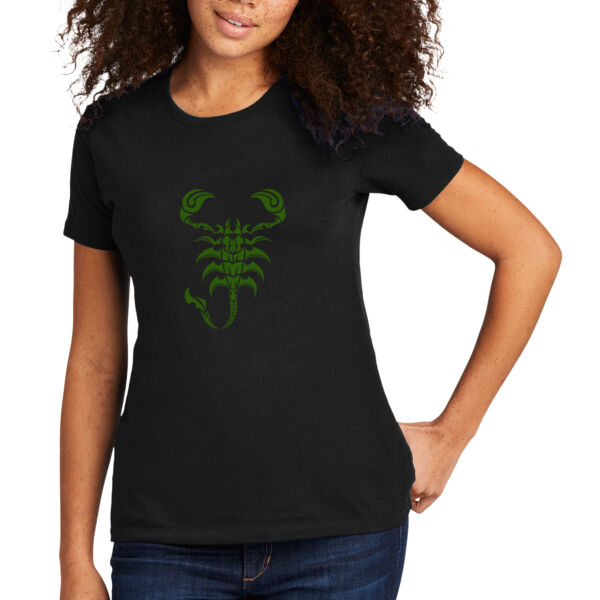 Scorpion Dark Green - Women's Premium Cotton T-Shirt Thumbnail