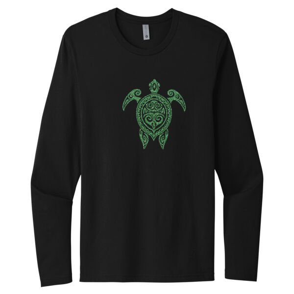 Turtle Green 2 - Unisex Premium Cotton Long Sleeve T-Shirt Thumbnail