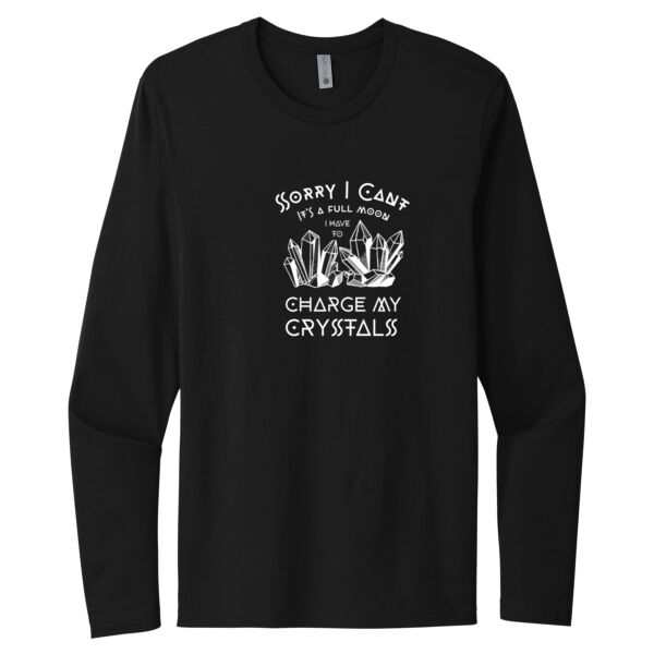 Charge My Crystals - Unisex Premium Cotton Long Sleeve T-Shirt Thumbnail