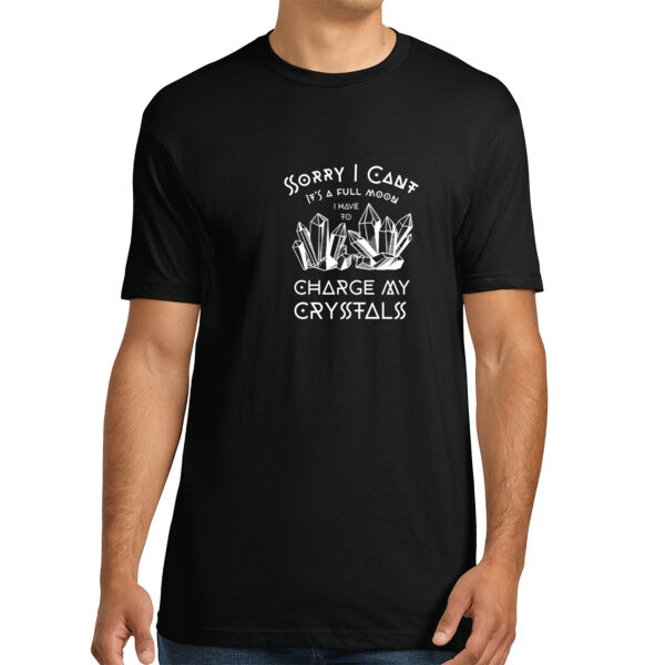 Charge My Crystals - Unisex Premium Cotton T-Shirt Thumbnail