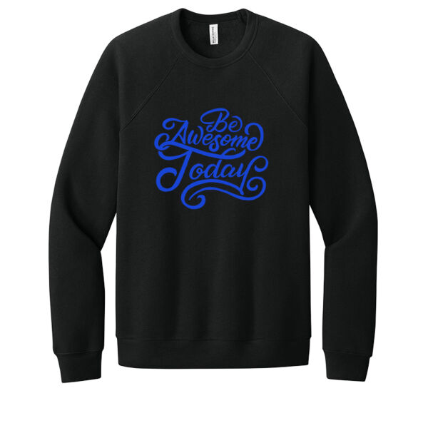 Be Awesome Today Blue - Unisex Premium Fleece Crew Sweatshirt Thumbnail