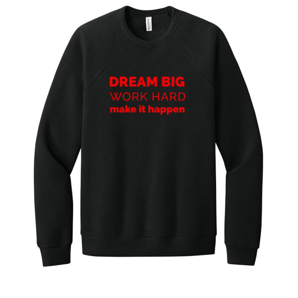 Dream Big Red - Unisex Premium Fleece Crew Sweatshirt Thumbnail