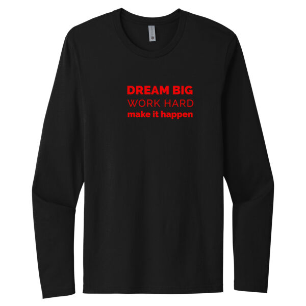 Dream Big Red - Unisex Premium Cotton Long Sleeve T-Shirt Thumbnail