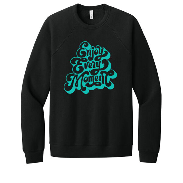 Enjoy Every Moment Aqua - Unisex Premium Fleece Crew Sweatshirt Thumbnail