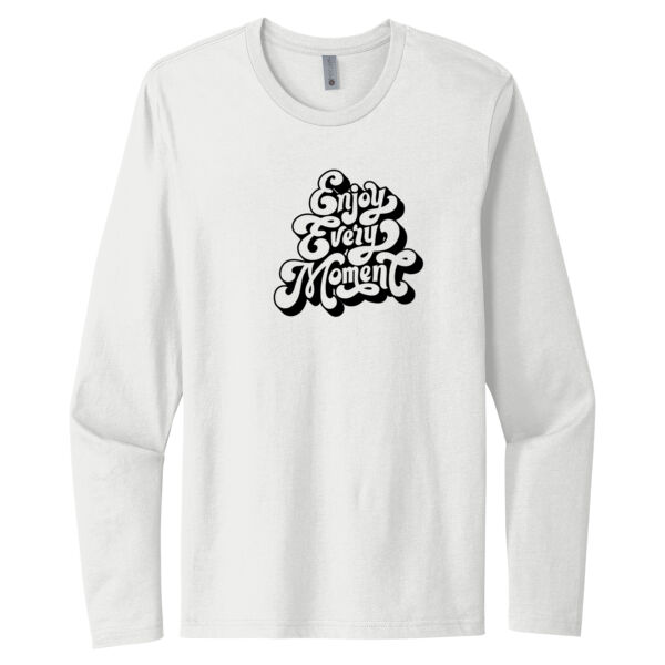 Enjoy Every Moment White - Unisex Premium Cotton Long Sleeve T-Shirt Thumbnail