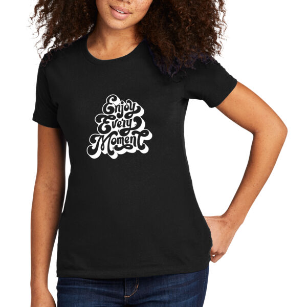 Enjoy Every Moment Black - Women's Premium Cotton T-Shirt Thumbnail
