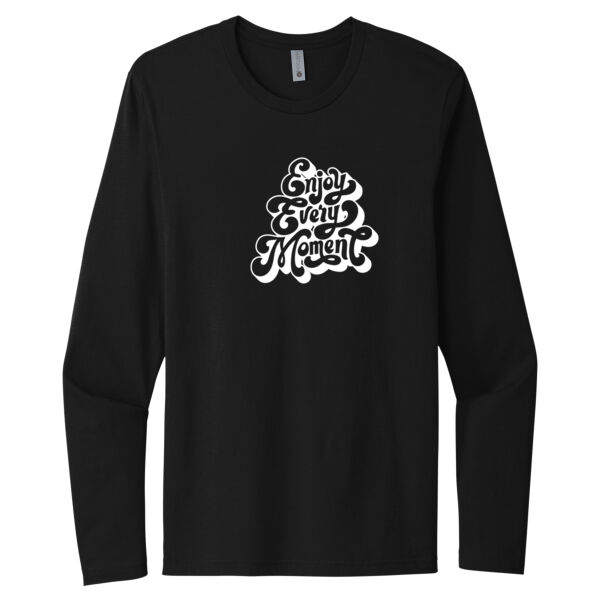 Enjoy Every Moment Black - Unisex Premium Cotton Long Sleeve T-Shirt Thumbnail