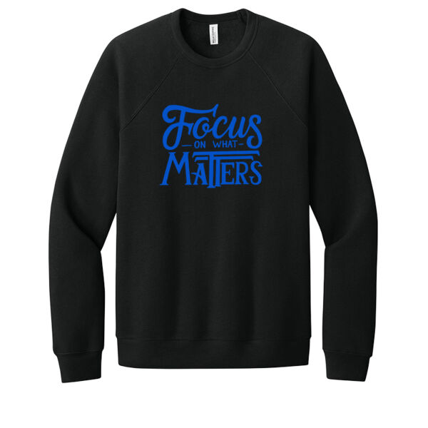 Focus On What Matters - Unisex Premium Fleece Crew Sweatshirt Thumbnail