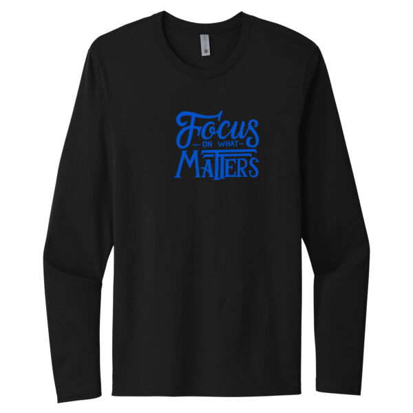 Focus On What Matters - Unisex Premium Cotton Long Sleeve T-Shirt Thumbnail