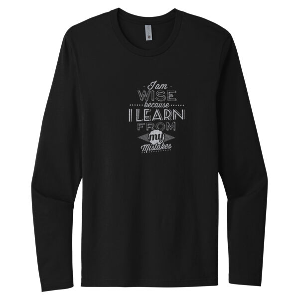 I Am Wise Silver - Unisex Premium Cotton Long Sleeve T-Shirt Thumbnail