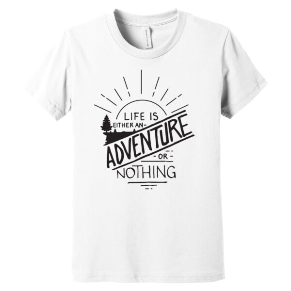 Life Is An Adventure Black - Youth Jersey Short Sleeve Tee Thumbnail