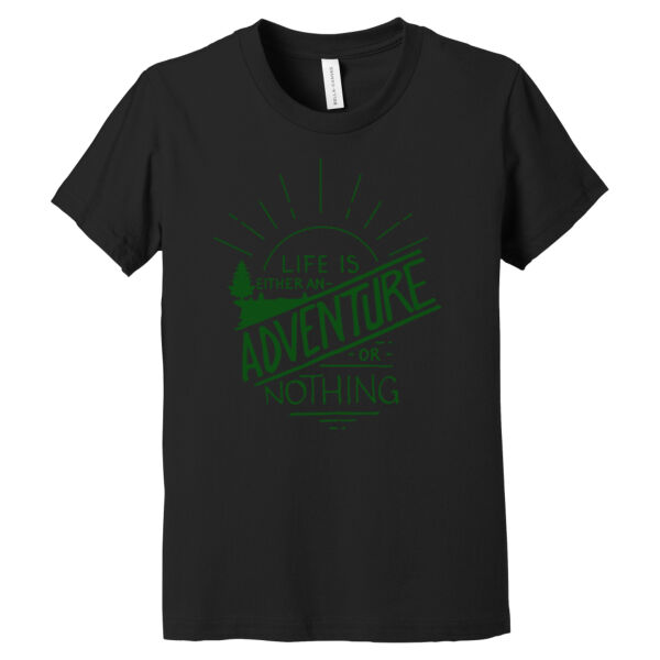 Life Is An Adventure Green - Youth Jersey Short Sleeve Tee Thumbnail