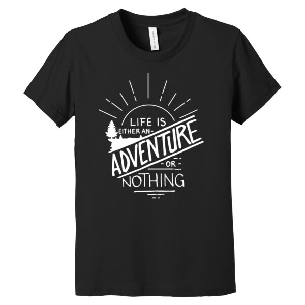 Life Is An Adventure White - Youth Jersey Short Sleeve Tee Thumbnail
