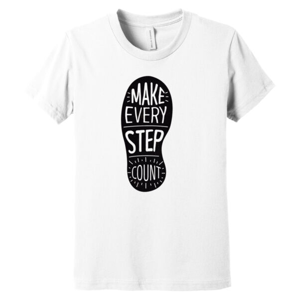 Make Every Step Count Black - Youth Jersey Short Sleeve Tee Thumbnail