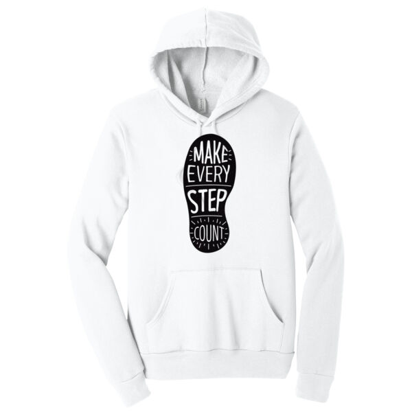Make Every Step Count Black - Unisex Premium Fleece Hooded Sweatshirt Thumbnail