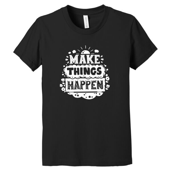 Make Things Happen White - Youth Jersey Short Sleeve Tee Thumbnail