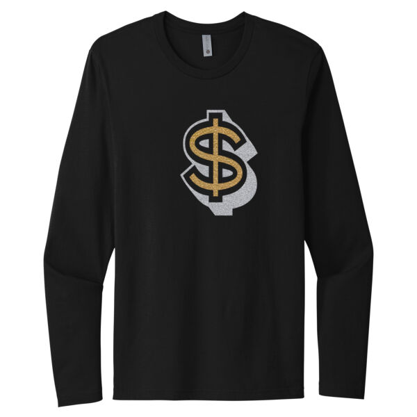 Money Sign - Unisex Premium Cotton Long Sleeve T-Shirt Thumbnail