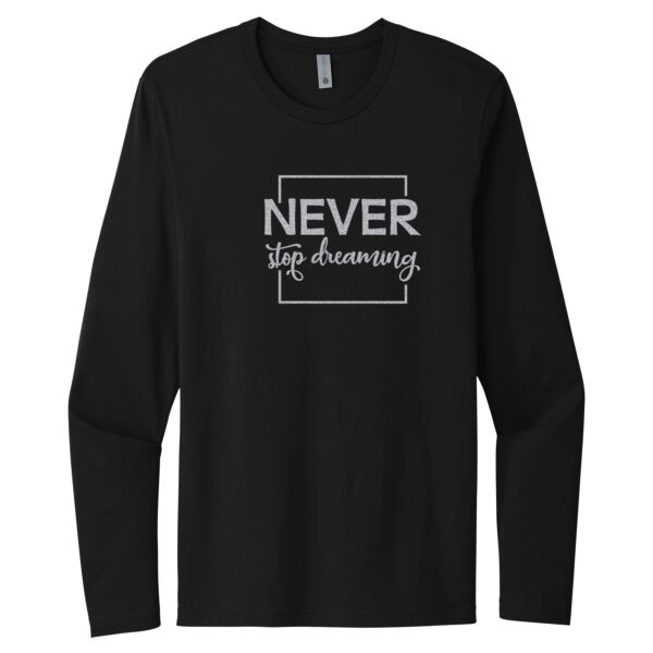Never Stop Dreaming - Unisex Premium Cotton Long Sleeve T-Shirt Thumbnail