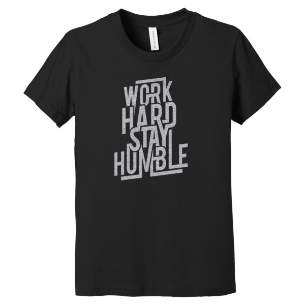 Work Hard Silver - Youth Jersey Short Sleeve Tee Thumbnail