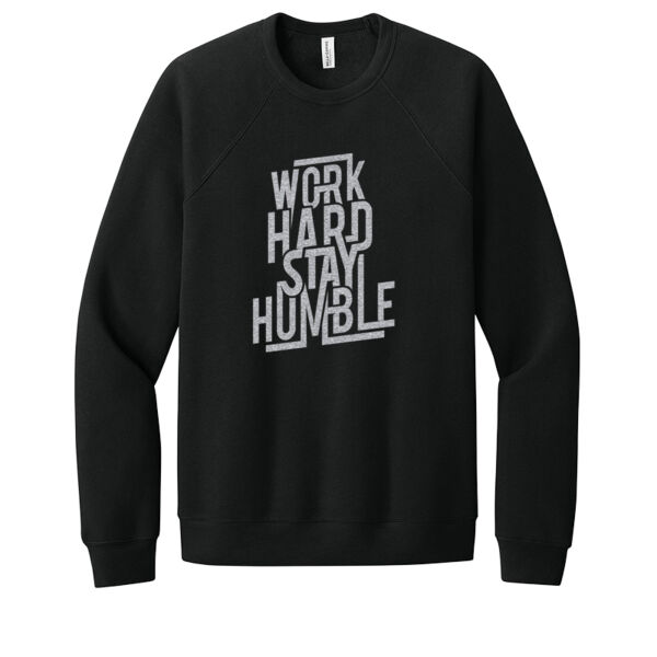 Work Hard Silver - Unisex Premium Fleece Crew Sweatshirt Thumbnail