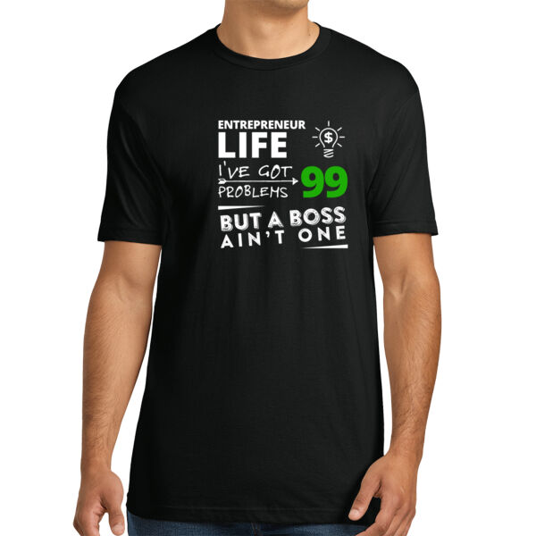 99 Problems White Green - Unisex Premium Cotton T-Shirt Thumbnail