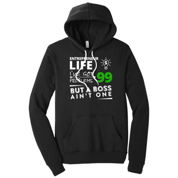 99 Problems White Green - Unisex Premium Fleece Hooded Sweatshirt Thumbnail