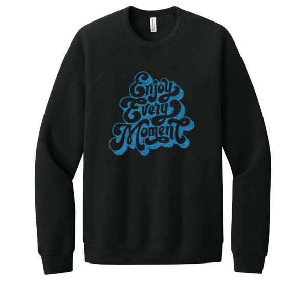 Enjoy Every Moment Blue - Unisex Premium Fleece Crew Sweatshirt Thumbnail
