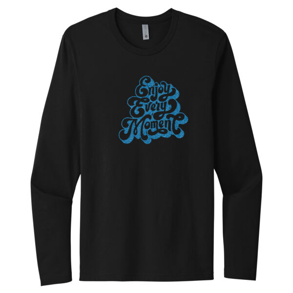 Enjoy Every Moment Blue - Unisex Premium Cotton Long Sleeve T-Shirt Thumbnail