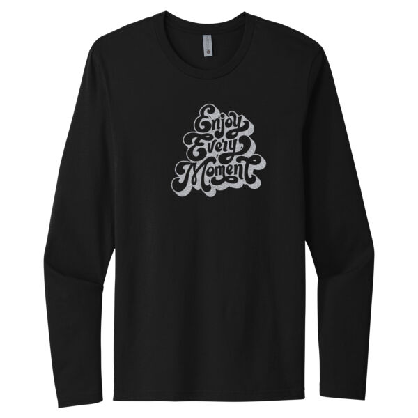 Enjoy Every Moment Silver - Unisex Premium Cotton Long Sleeve T-Shirt Thumbnail